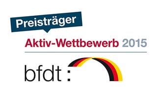 Logo vom Aktiv-Wettbewerb für Sprachbrücke-Hamburg e.V. von 2015